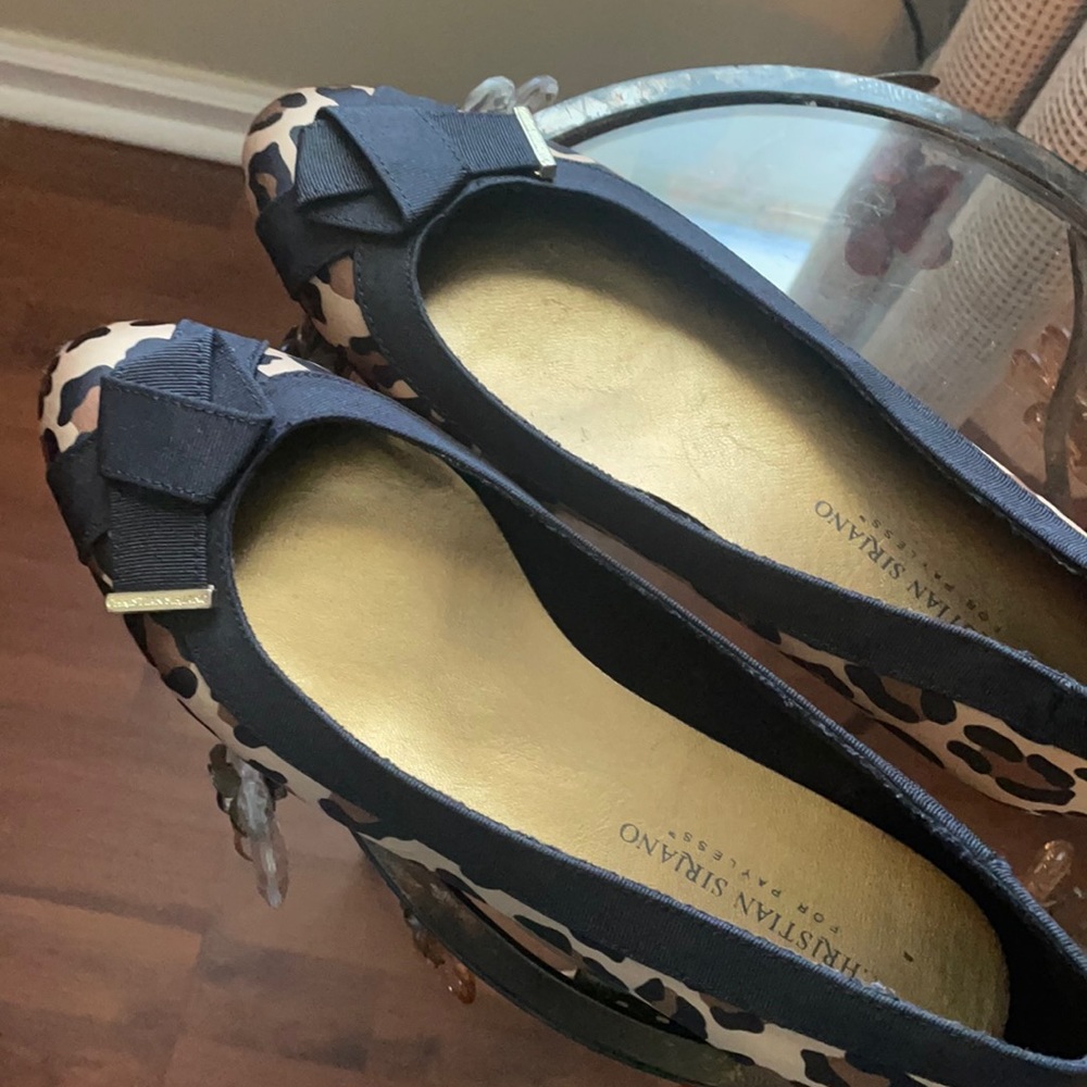 Leopard print flats